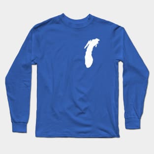 Lake Michigan • Great Lakes • Midwest is Best! Long Sleeve T-Shirt